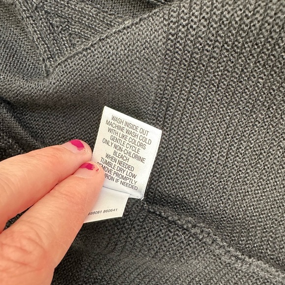 Croft & Barrow Cardigan Black Crochet size Medium New With Tags Women’s Open - Picture 6 of 9